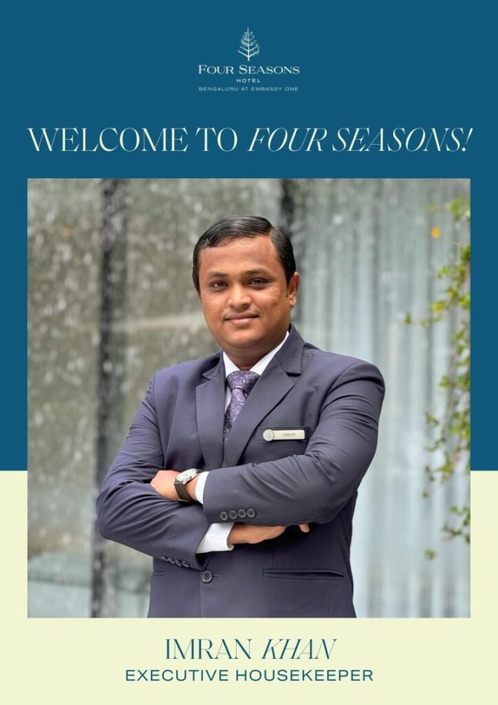 Four Seasons Hotel Bengaluru Welcomes Syed Tauseef Ahmed